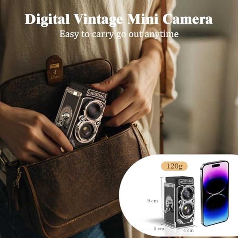 Camera Digital: CHUZHAO Retro Portable Mini Vintage Camera – In Use