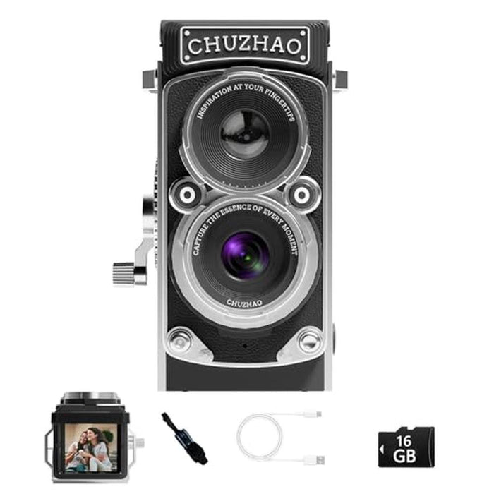Camera Chuzhao: CHUZHAO Vintage Mini Digital Camera 12MP – Front View