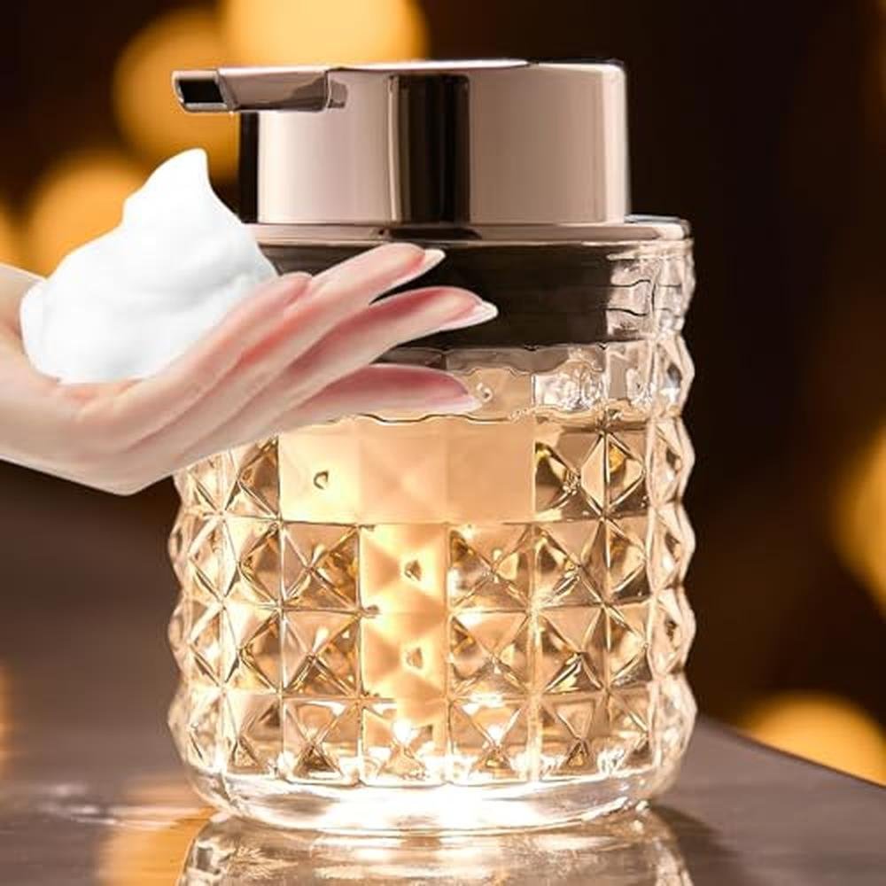 Dispenser Soap: CICUFY Foaming Hand Soap Dispenser Glass – Front View