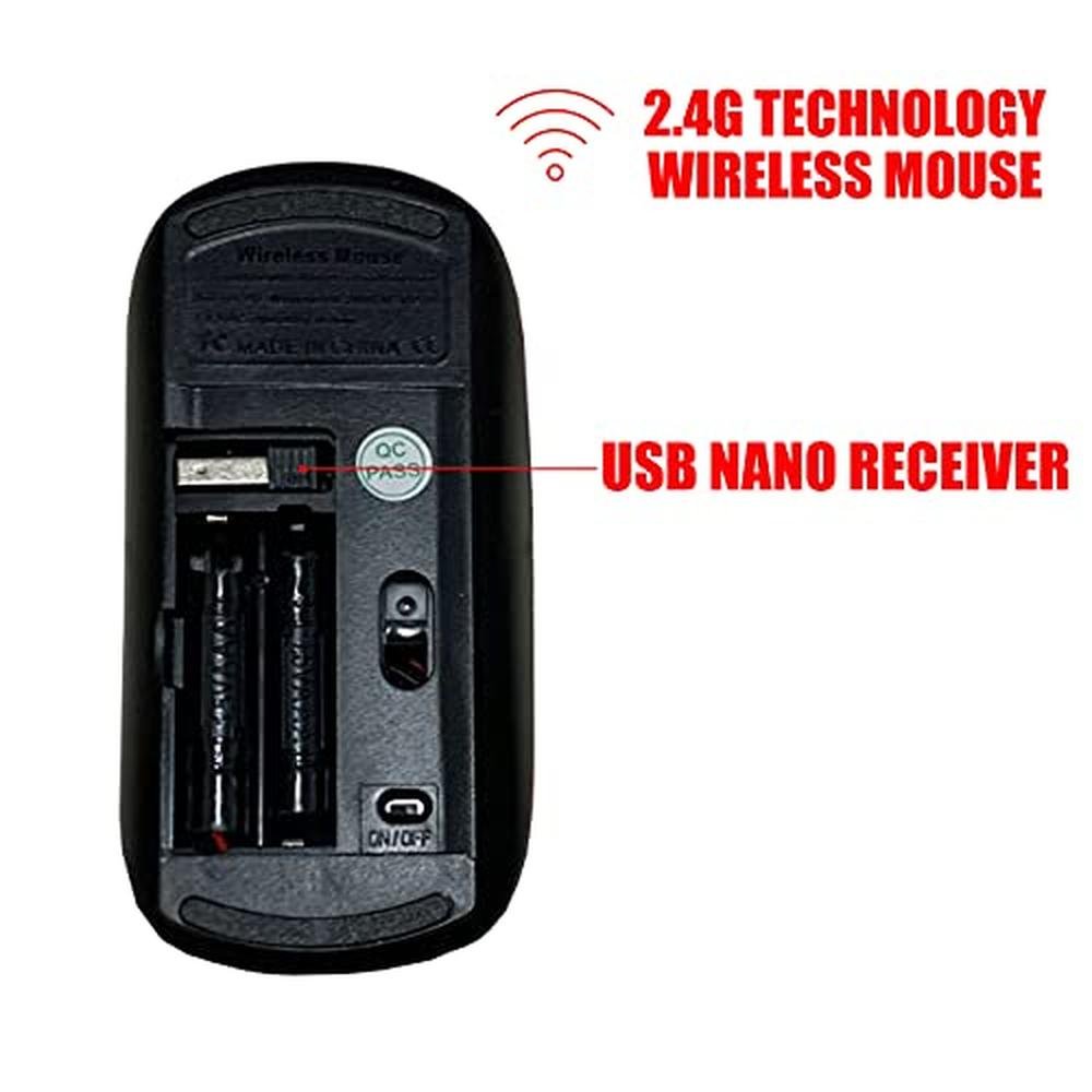 Cjcbroes Mouse: 2.4G Wireless Mouse with Cute Pattern Design – Close-up Detail