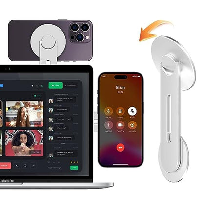 CloudValley Magnetic: Laptop Phone Holder Adjustable – Front View