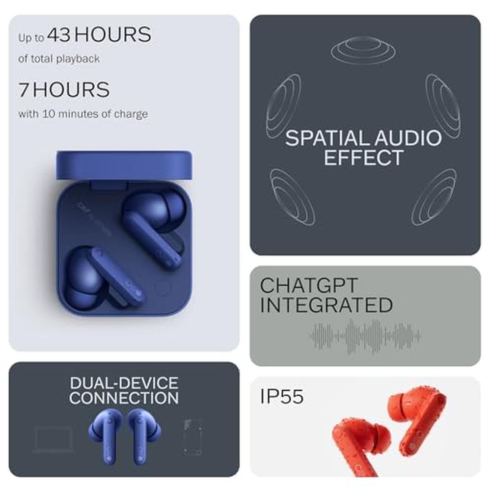 Earbuds CMF: Nothing Buds Pro 2 Wireless Earbuds with Smart – Close-up Detail