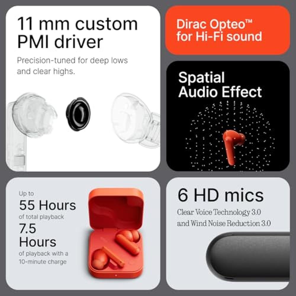 CMF Nothing Buds 2: 48DB Hybrid ANC True Wireless Earbuds – Side View