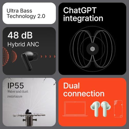 CMF Nothing Buds 2: 48DB Hybrid ANC True Wireless Earbuds – Close-up Detail