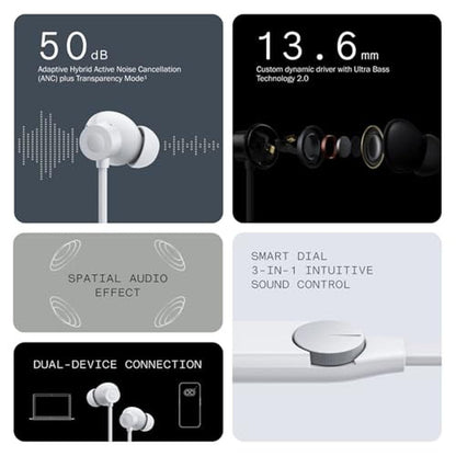 CMF Neckband Pro: CMF Neckband Bluetooth Headphones 5.0 – Side View