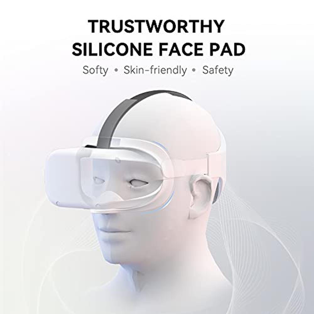Face Quest: CNBE Young VR Face Cover Compatible with Quest 2 – Close-up Detail