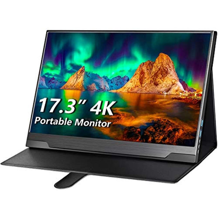 Cocopar Portable Monitor 4K: 17.3 Inch UHD Freesync HDR IPS – Front View