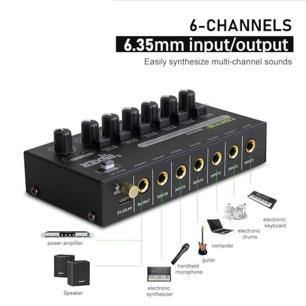 Mixer Cokyis: COKYIS Mini Audio Mixer 6-Channel Stereo Line – Packaging