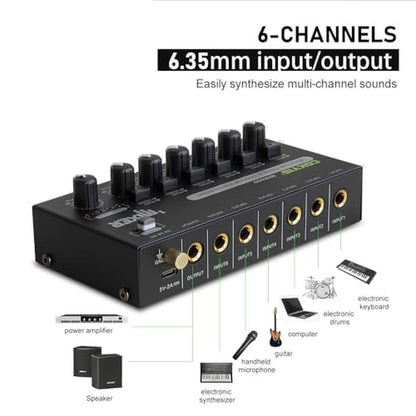 Mixer Cokyis: COKYIS Mini Audio Mixer 6-Channel Stereo Line – Packaging