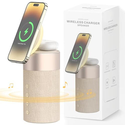 COLSUR Bluetooth Speaker: Magnetic Wireless Charger – Front View