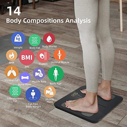 Body Fat Scale: Comfier Smart Digital Bathroom Scale – Side View