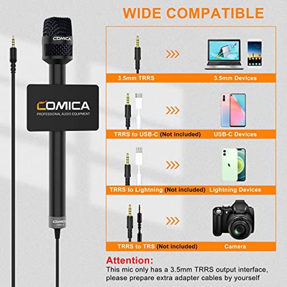 Interview Comica: COMICA HRM-S Handheld Microphone – Side View