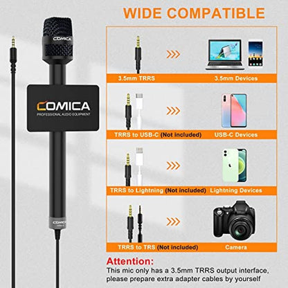 Interview Comica: COMICA HRM-S Handheld Microphone – Side View
