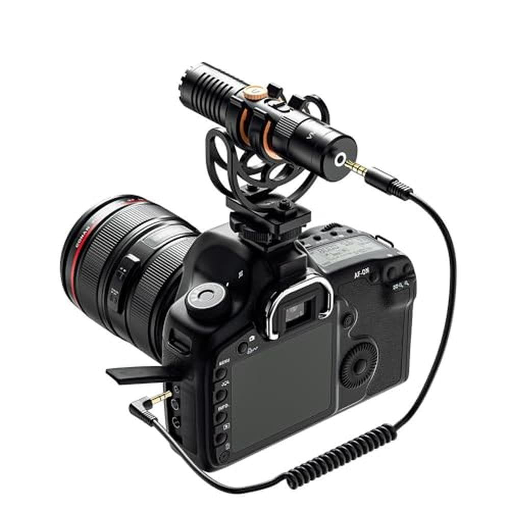 Shotgun Microphone: COMICA VM10 PRO Dual Mode Video USB Mic – In Use