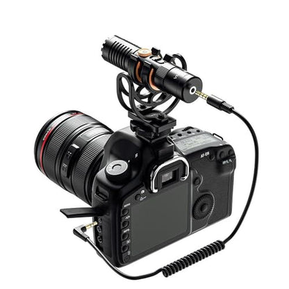 Shotgun Microphone: COMICA VM10 PRO Dual Mode Video USB Mic – In Use