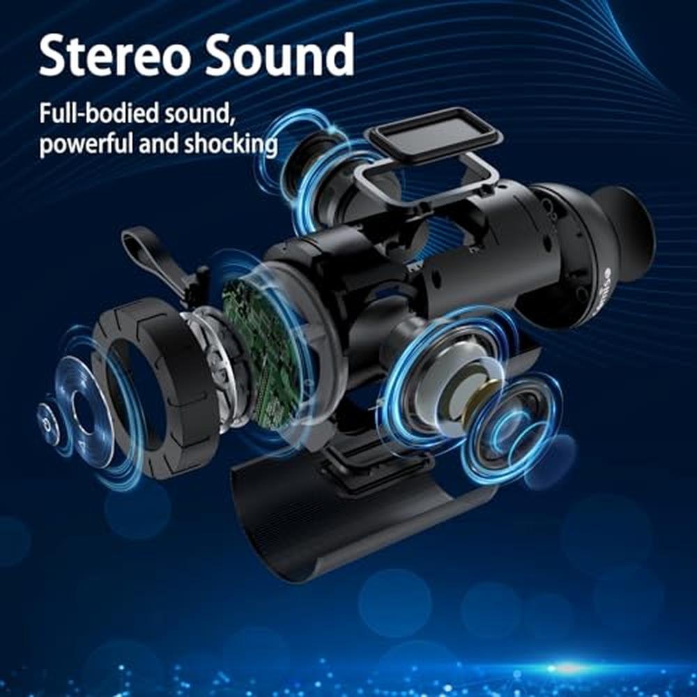 Comiso Bluetooth Speaker: Waterproof Portable Speaker with – Side View