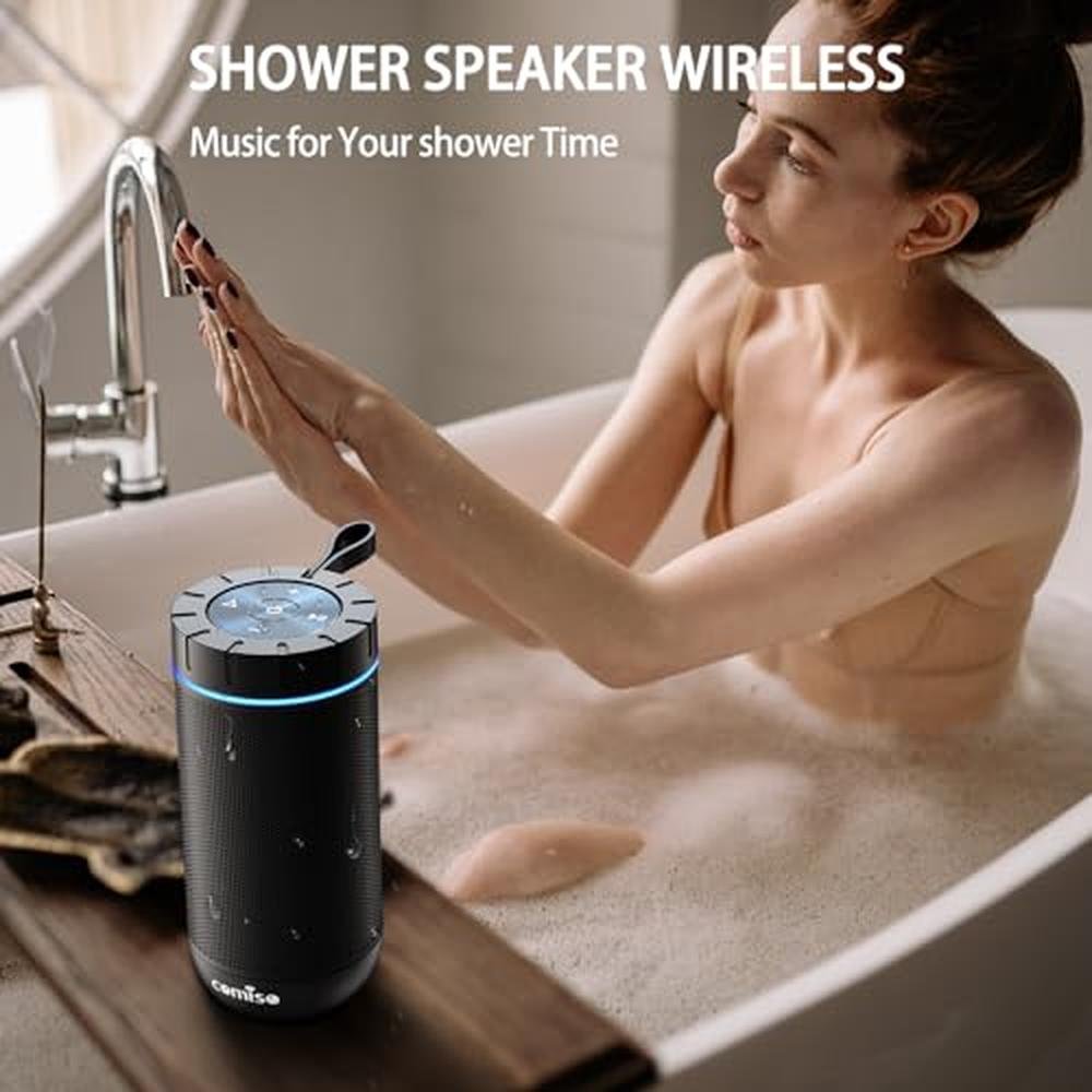 Comiso Bluetooth Speaker: Waterproof Portable Speaker with – In Use