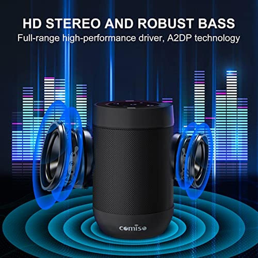 Bluetooth Speaker: Comiso X26M Portable Waterproof Speaker – Close-up Detail