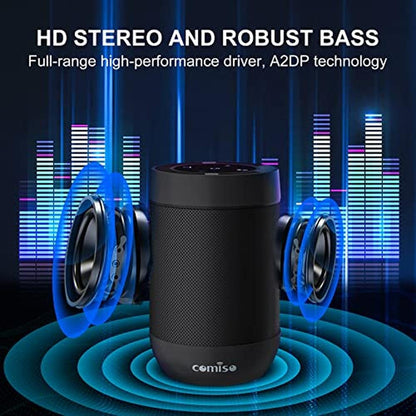 Bluetooth Speaker: Comiso X26M Portable Waterproof Speaker – Close-up Detail
