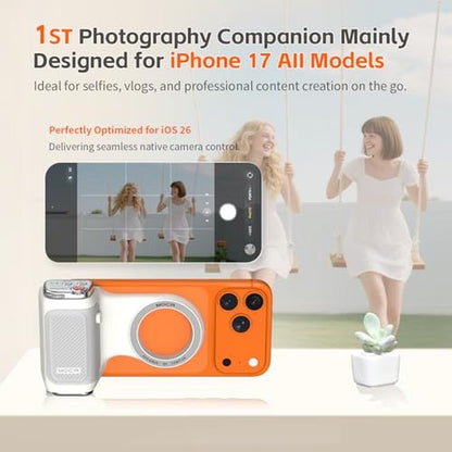 Camera Grip: COMITOK MOCA iPhone 17 Pro Magnetic Grip – Side View