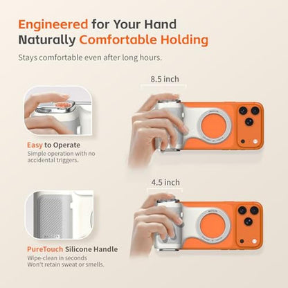 Camera Grip: COMITOK MOCA iPhone 17 Pro Magnetic Grip – In Use