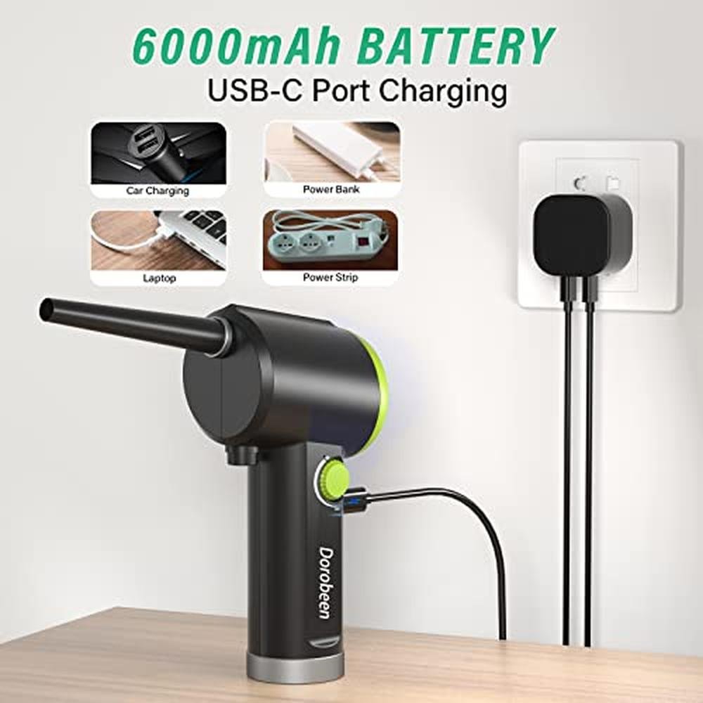 Air Duster: DOROBEEN Cordless Handheld Air Blower – Side View