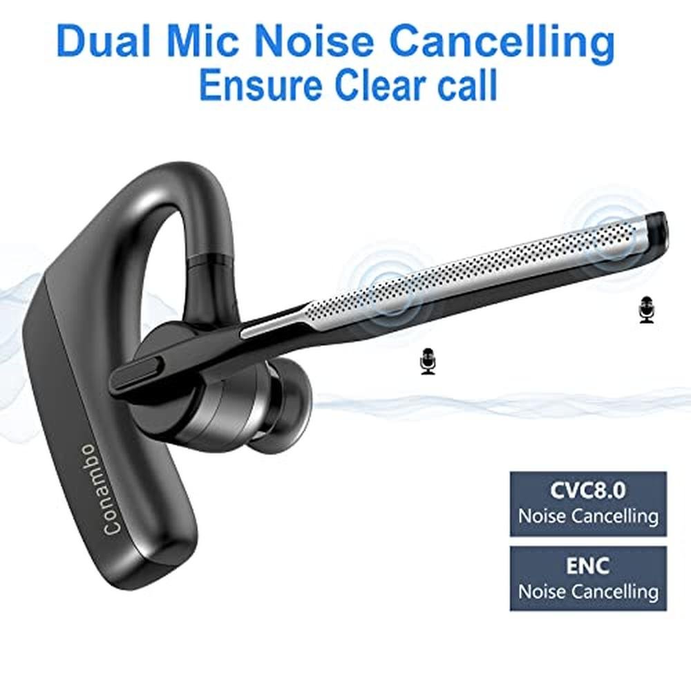 Bluetooth Conambo: CONAMBO K18 V5.1 Hands-Free Headset – Close-up Detail