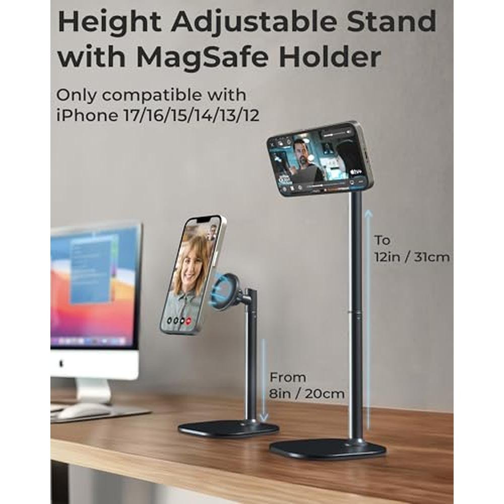 iPhone Stand: COOPER MagStand Adjustable Magnetic iPhone – Front View