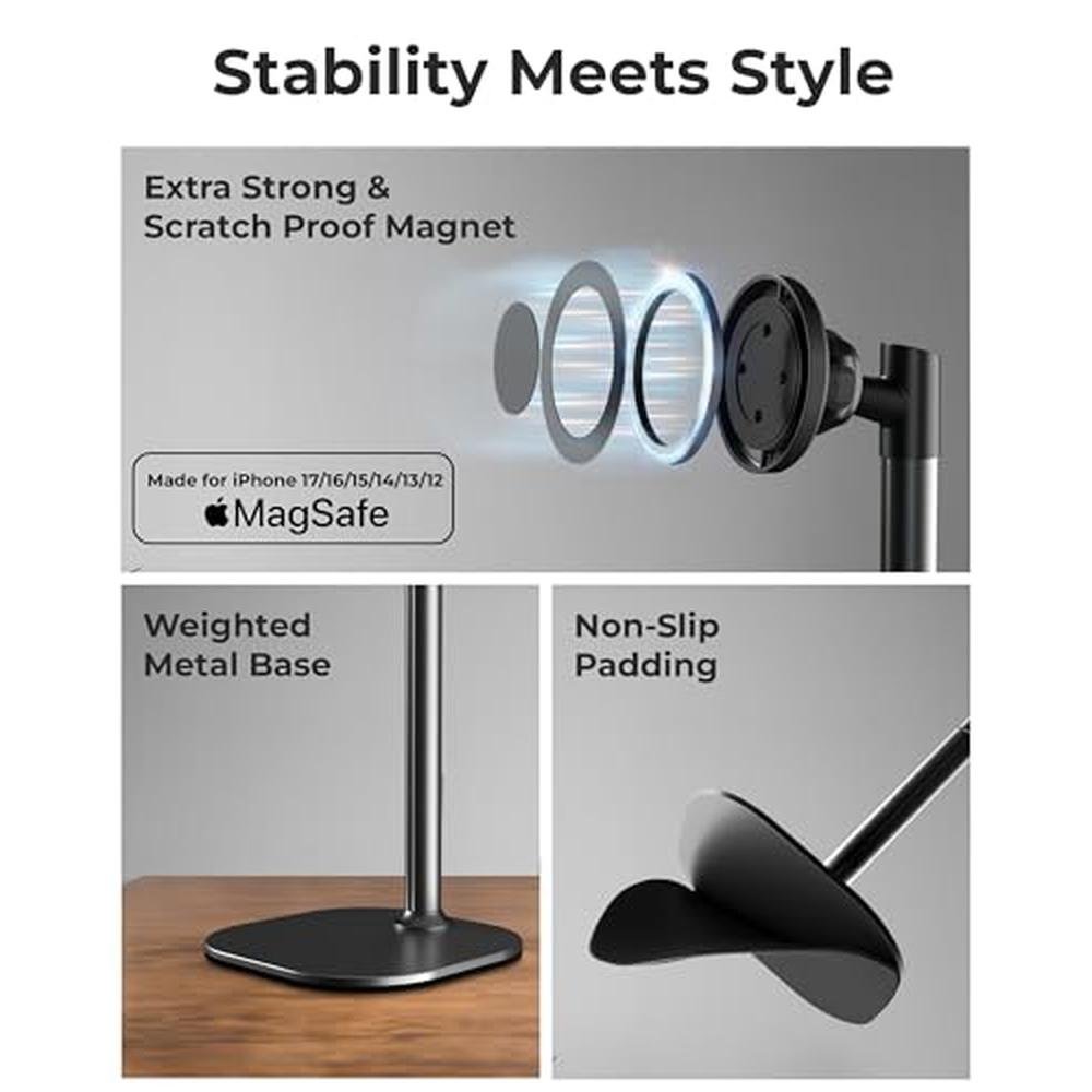 iPhone Stand: COOPER MagStand Adjustable Magnetic iPhone – Close-up Detail