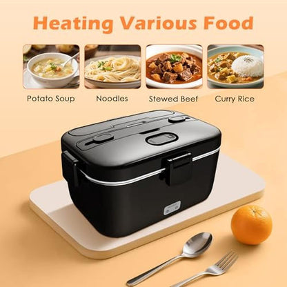 Electric Lunch Box: COZYEXPERT 100W Heated Food Warmer – In Use