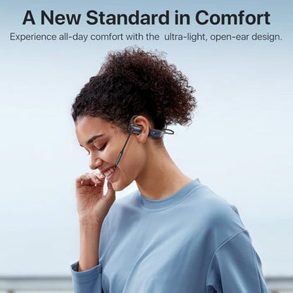 Bluetooth Headset: Premium Open-Ear Headphones with – Side View