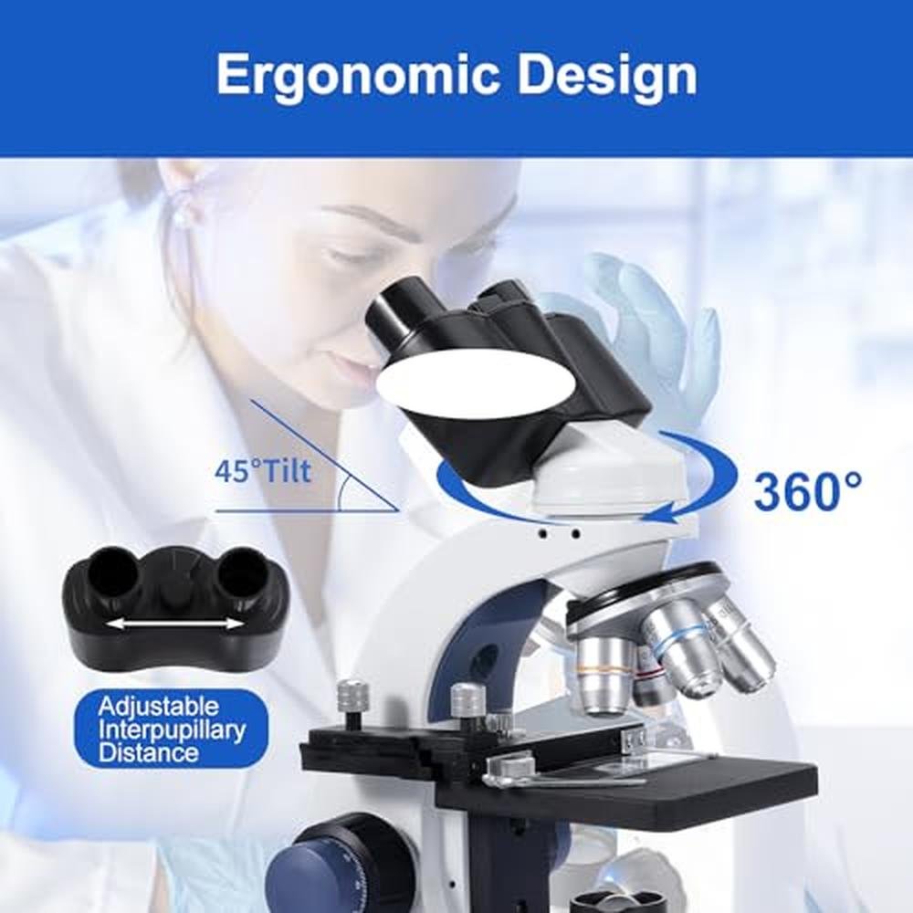 Binocular Microscope: Creahub Compound 40x-2500x – Packaging
