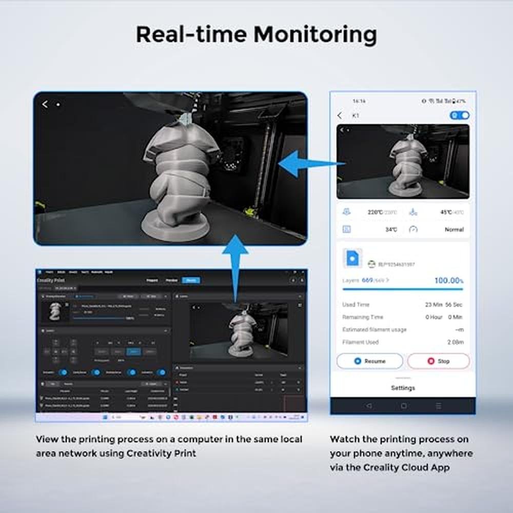 Creality Official K1 AI Camera – Side View