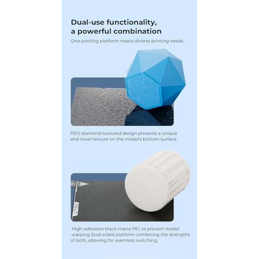 Platform Ender: Creality Upgraded Double-sided Printing – Close-up Detail