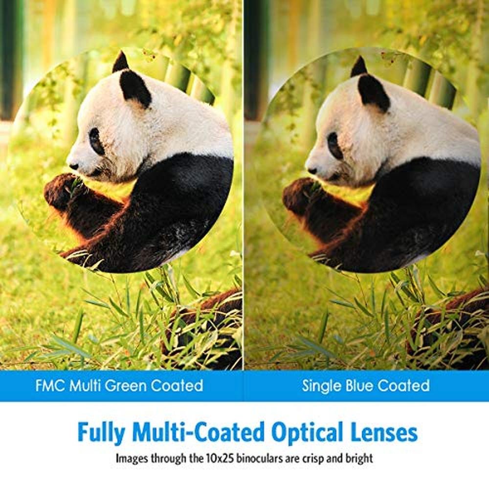 Binoculars Criacr: High-Powered 10x25 Folding Binoculars – Side View