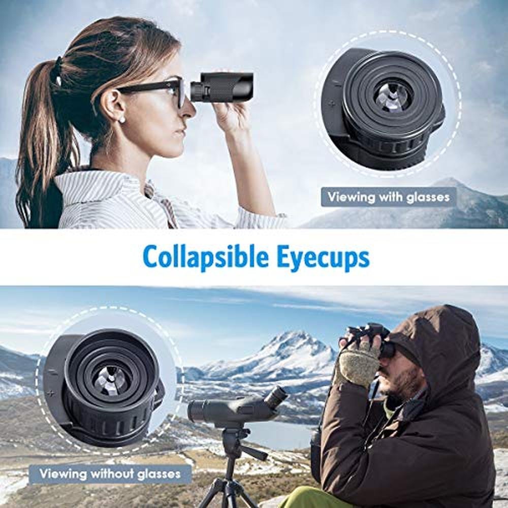 Binoculars Criacr: High-Powered 10x25 Folding Binoculars – In Use