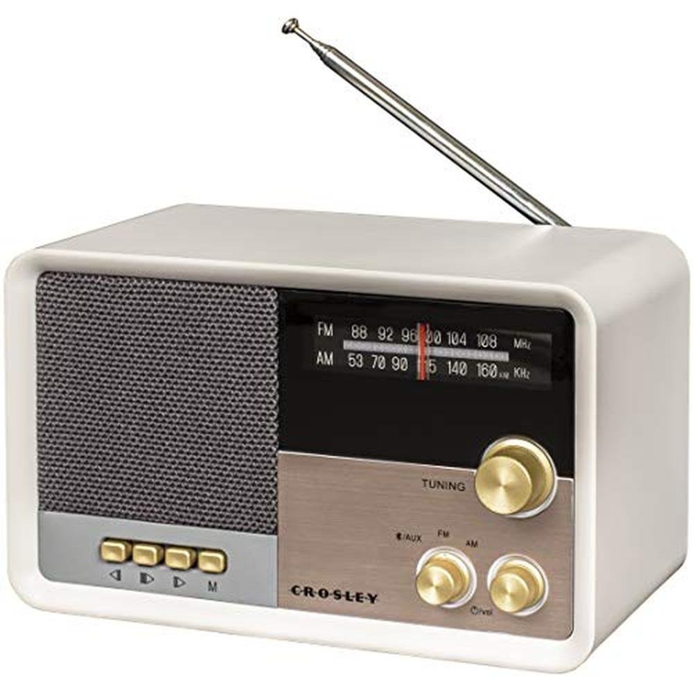 Crosley CR3036D-WS Tribute Vintage AM/FM Bluetooth Radio – Side View