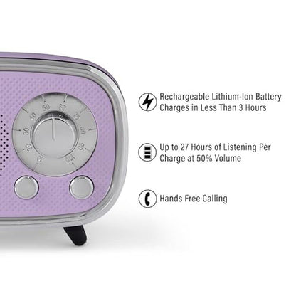 Crosley CR3039A-LN Rondo Retro Portable Rechargeable – Close-up Detail