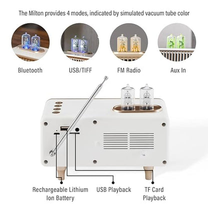 Crosley CR3043A-WS Milton Portable Rechargeable FM Radio – Close-up Detail