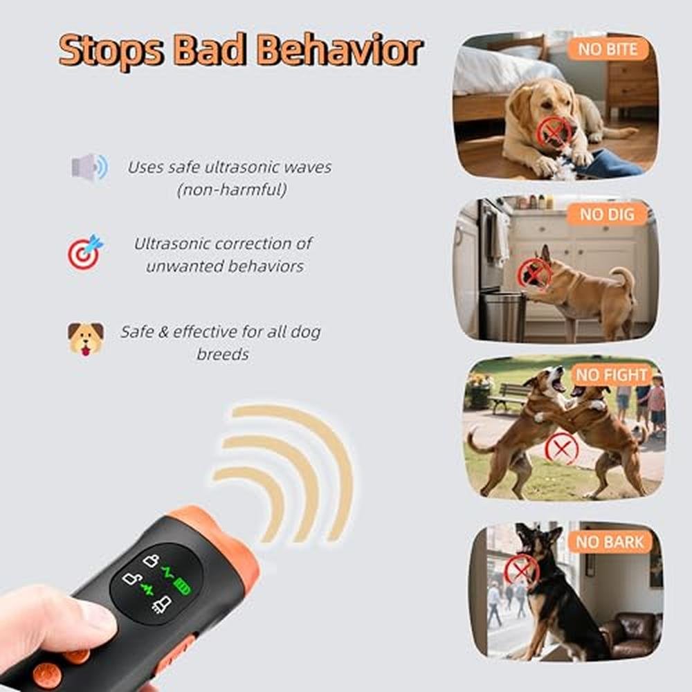 Dog Ultrasonic: CWYZA Upgraded Bark Control Device – Side View