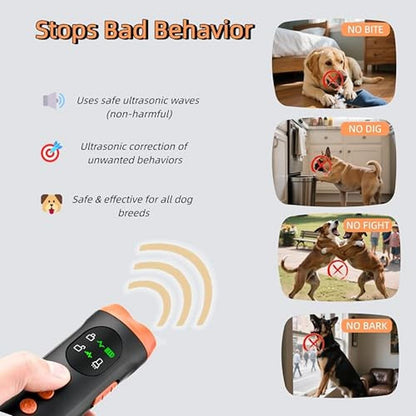 Dog Ultrasonic: CWYZA Upgraded Bark Control Device – Side View