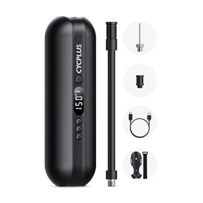 Air Pump: CYCPLUS Electric Air Compressor Portable Bicycle – Front View