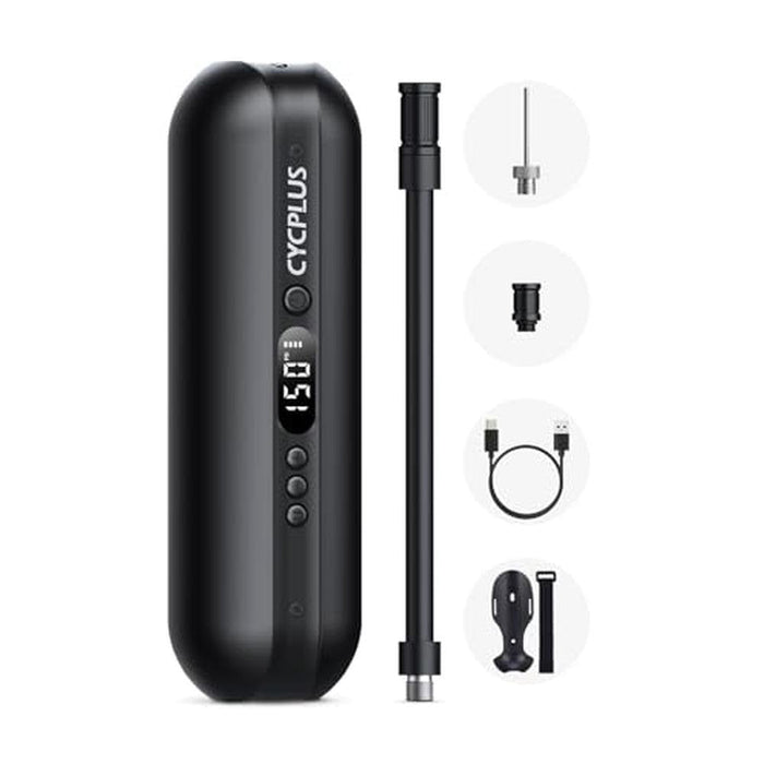Air Pump: CYCPLUS Electric Air Compressor Portable Bicycle – Front View