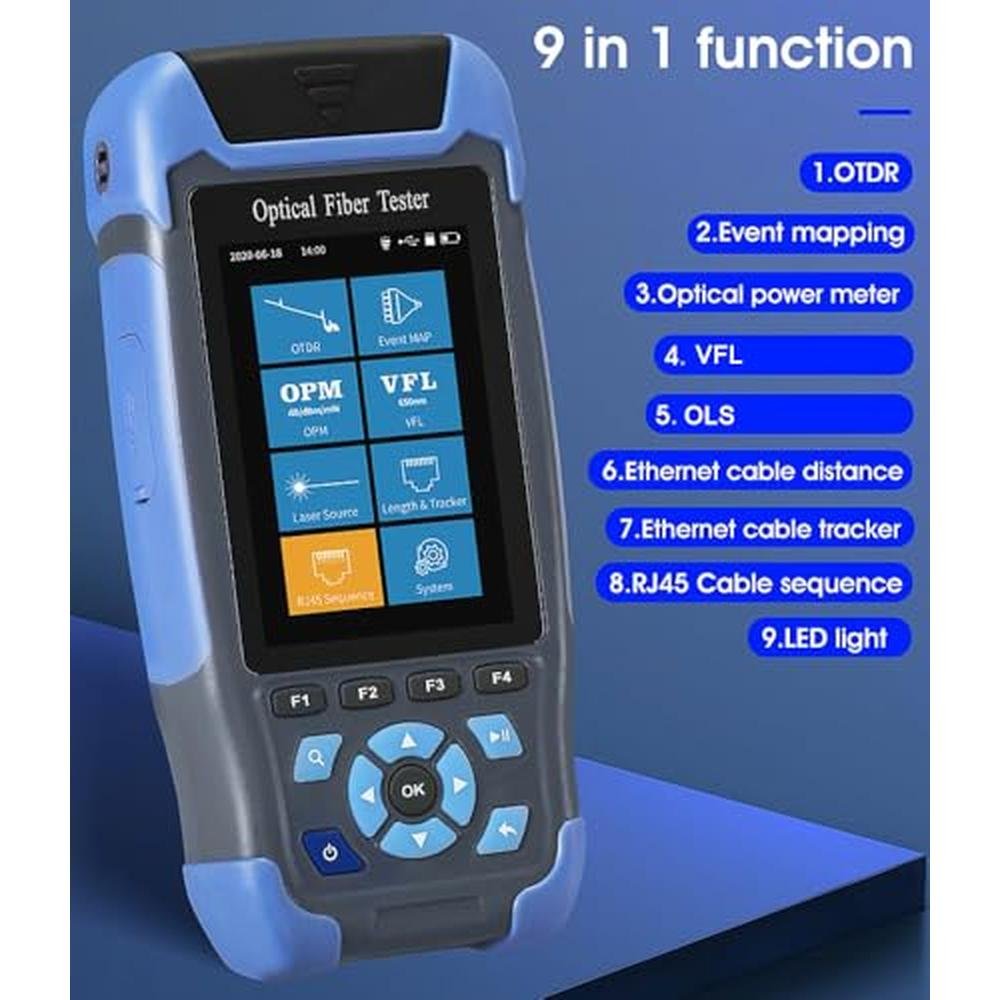 Test UPC Code: D YEDEMC Mini-Pro 1310/1550nm SM OTDR – Side View