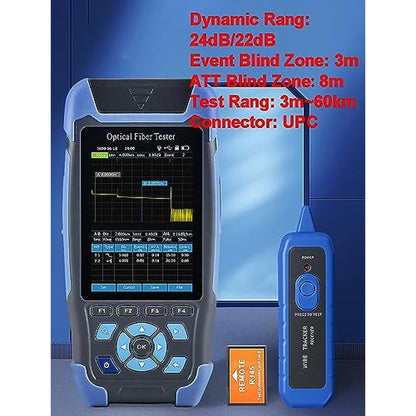 Test UPC Code: D YEDEMC Mini-Pro 1310/1550nm SM OTDR – Close-up Detail