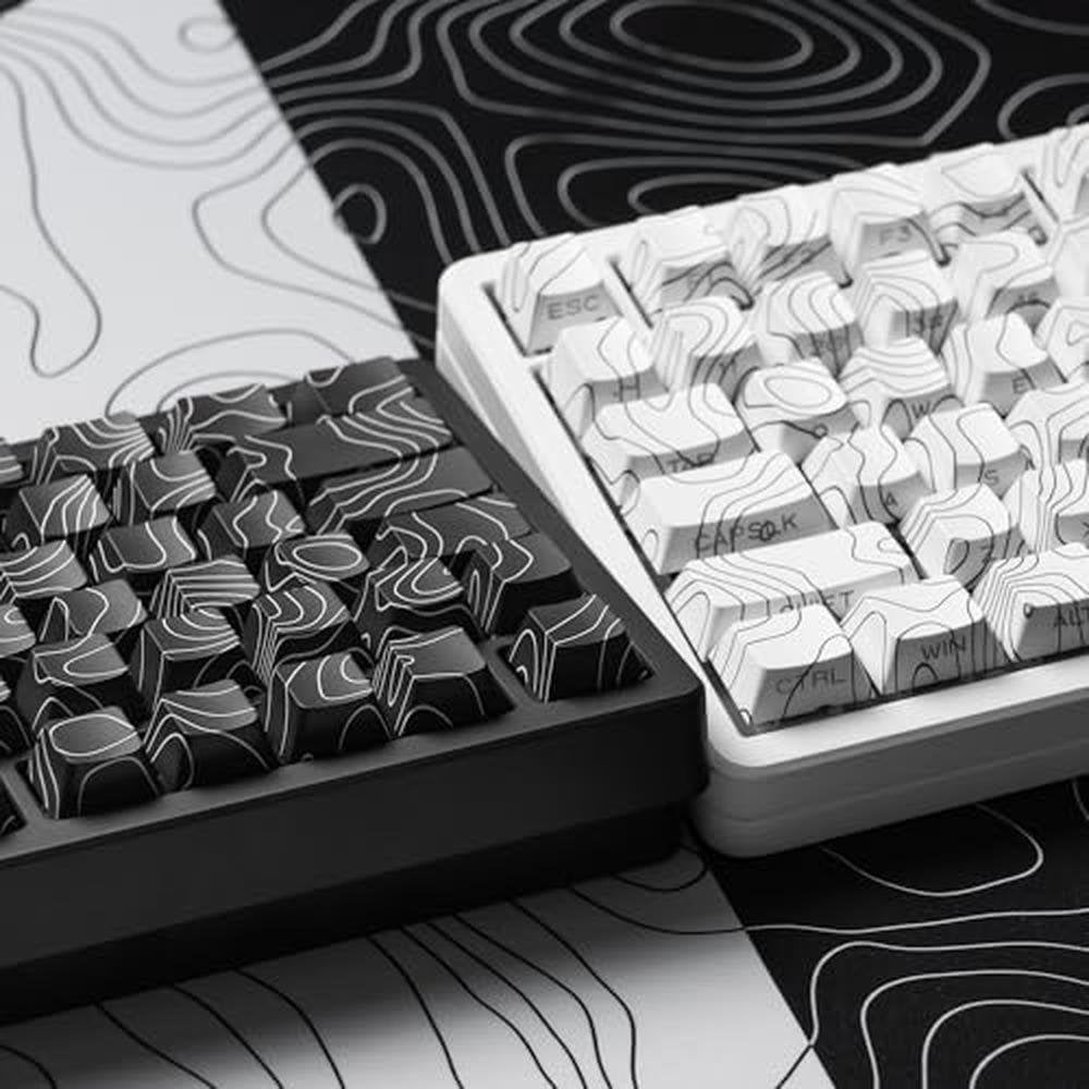 Keycaps Keyboard: Dagaladoo Black Topographic Double Shot – Packaging