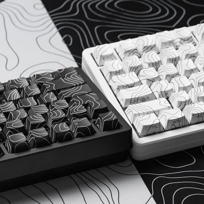 Keycaps Keyboard: Dagaladoo Black Topographic Double Shot – Packaging