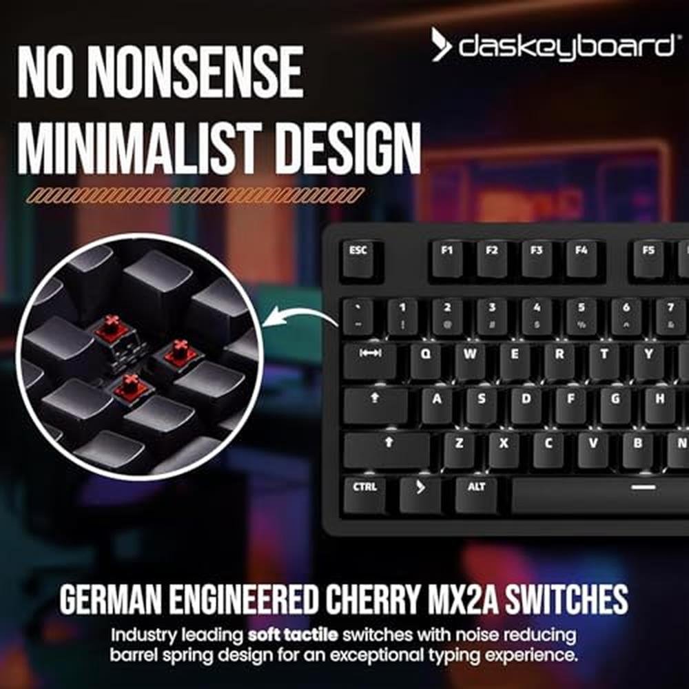 Keyboard Backlit: Das Keyboard Prime 13 Mark II Wired – Side View
