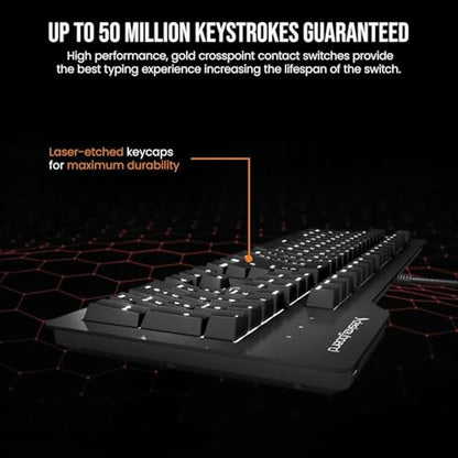 Keyboard Backlit: Das Keyboard Prime 13 Mark II Wired – Close-up Detail