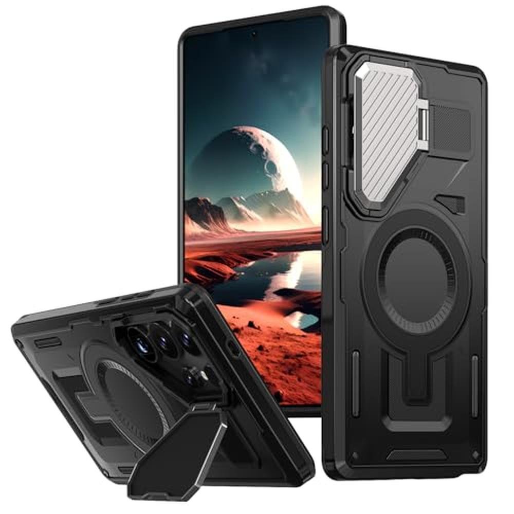 Case Galaxy S25 Ultra: DAWEIXEAU Magnetic Case with Metal – Front View